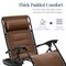 Best Choice Products Oversized Padded Zero Gravity Chair, Folding Outdoor Patio Recliner w/ Side Tray